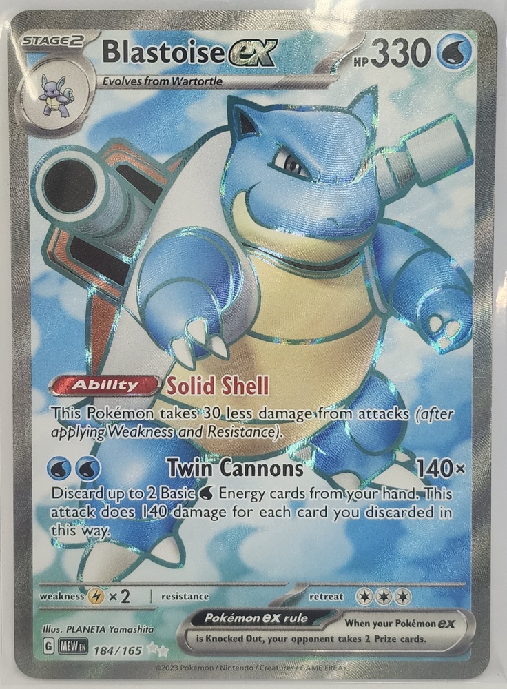 Blastoise Ex Ultra Rare Full Art Holographic Card Avenue Shop