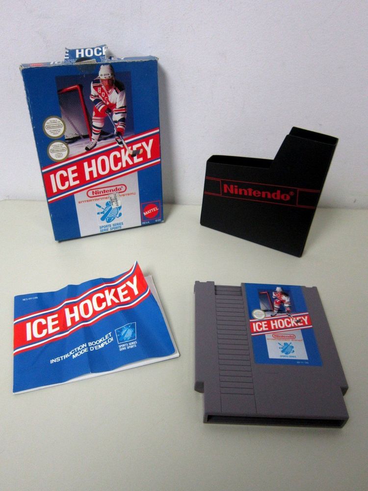 Mattel ICE HOCKEY (1988) NES Nintendo Sport Series Complete Box Manual ...