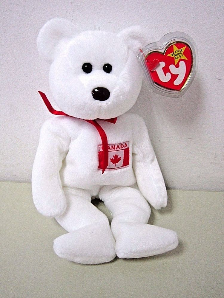 TY MAPLE the BEAR BEANIE BABY - MINT w/ Detachted PERFECT TAG - CANADA ...