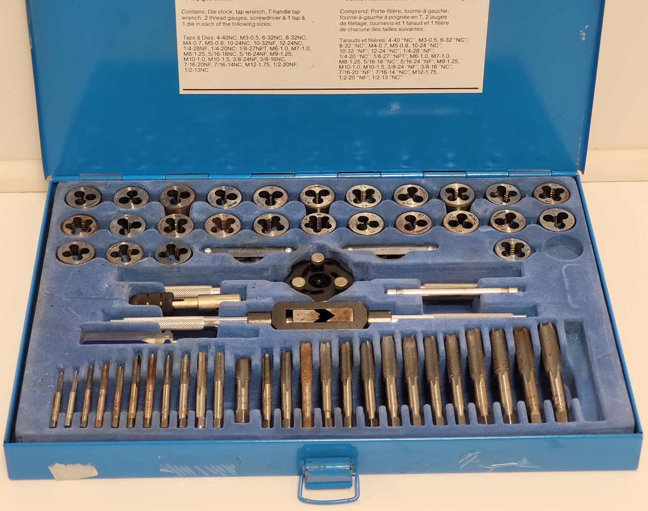 MASTERCRAFT TAP AND DIE SET | Avenue Shop Swap & Sell