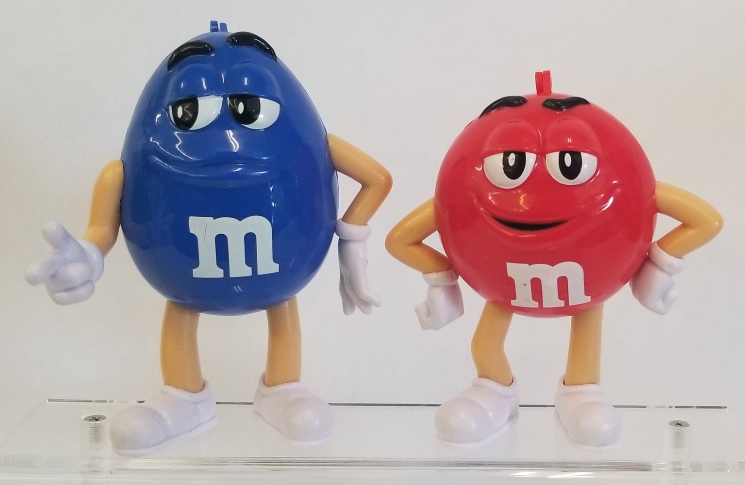 M&m's Blue Red PVC Figures Easter Christmas 