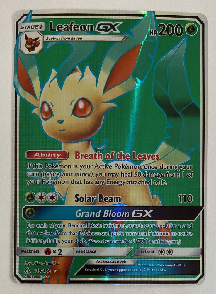 Pokemon Leafeon GX 139/156 | Avenue Shop Swap & Sell