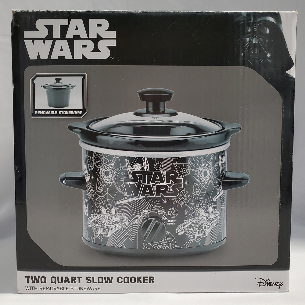 Star Wars 2 Quart Slow Cooker Crock Pot W/Removable Stoneware Disney