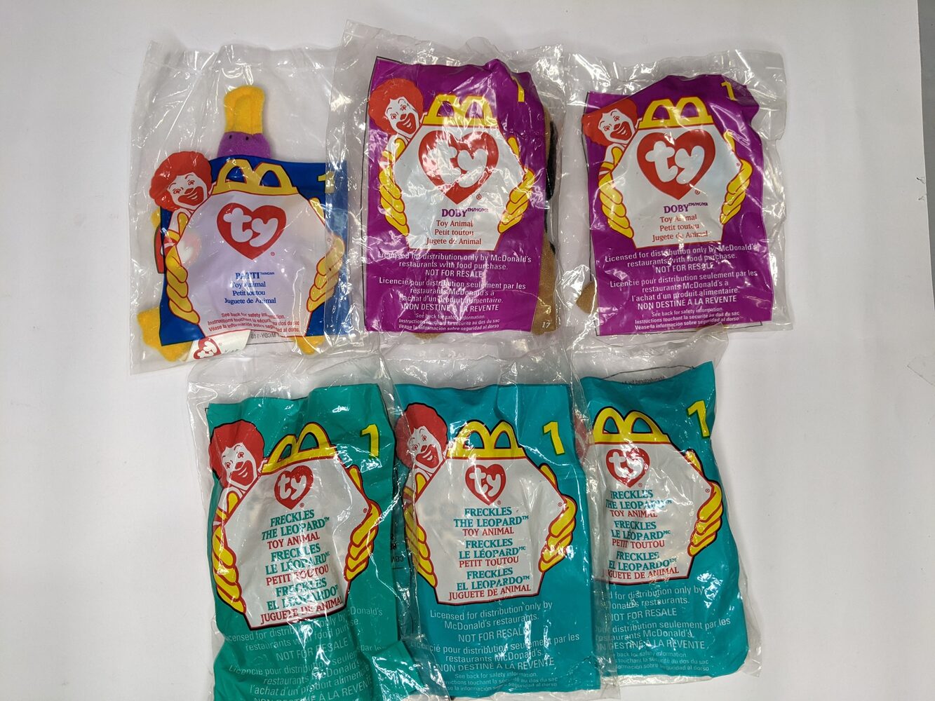 McDonalds Happy Meal 90s TY Teenie Beanie Babies 1-12 Complete