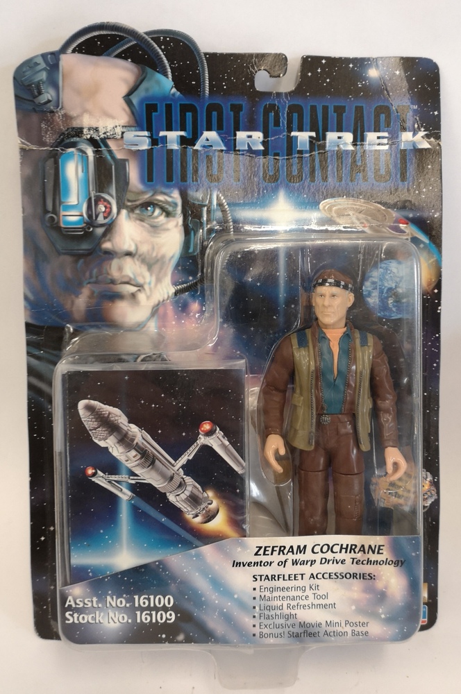 Playmates Star Trek First Contact Set Of 2 Figures Zefram Cochrane