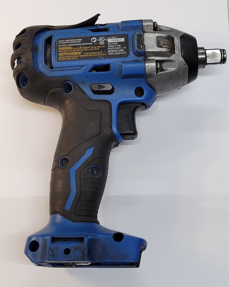 Mastercraft 20v best sale impact wrench