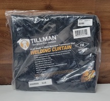 Tillman 6x8 14mil Shade 8 Flame Retardant Transparent Vinyl Welding Curtain