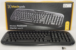 Blackweb Computer Keyboard with Dongle 