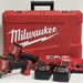 Milwaukee Hammer and Impact Drill Set with Charger + Batteries