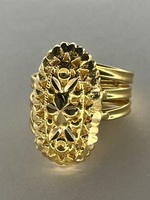 Female 18kt/3g Yellow Gold Filigree Styled Ring - Sz. 7
