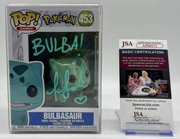 Signed Tara Sands Funko POP! Games Pokemon Bulbasaur #453 JSA COA