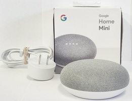 Google Home Mini 1st Gen Smart Speaker with Box and Adapter 