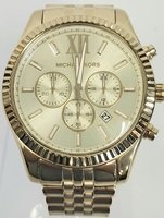 Michael Kors MK Lexington Gold Tone Wrist Watch with Extra Links 