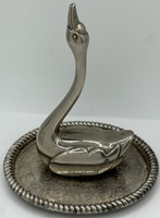 "Elegance" Vintage Silver Plated Swan Ring Holder