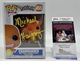 Signed Michael Haigney Funko Pop! Games Pokemon Charmander JSA COA Autographed
