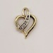 10 Karat Yellow & White Gold Heart Charm with Diamonds