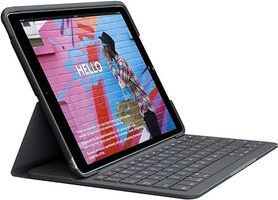 Logitech Combo Touch Keyboard Case - iPad for 7th/8th & 9th gen - Grey